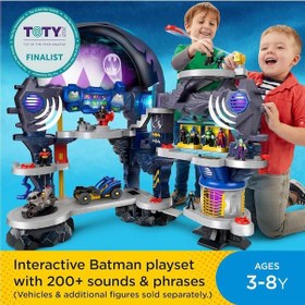 Resim Imaginext Dc Super Friends Süper Büyük Batcave Batman Evi Batman Mağarası İmaginext 