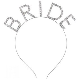 Resim Bekarlığa Veda Mega Boy Kristal Taşlı Gümüş Bride Taç Gelin Tacı 20x21 Cm Diğer 