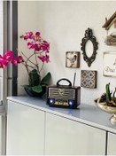 Resim Masaleviniz Eskitme Nostalji Tasarımlı Bluetoothlu Nostalji Radyo 