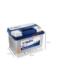 Resim Varta 12V 60 Ah Amper D59 Alçak Tip 540A Akü 