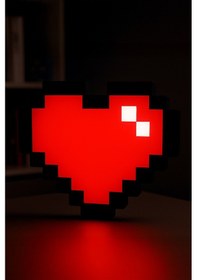 Resim Minecraft Kalp Tasarımlı Gece Lambası Dekoratif Aydınlatma Çok Renkli 