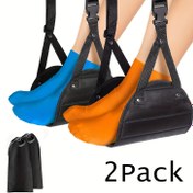 Resim 1 adet/2 adet Uçak Ayak Hamakı, Ayak Dinlenme Yeri, Uçak Seyahat Ayak Dinlenme, Uçuş Bacak Hamak Askısı, Taşınabilir Seyahat Aksesuarları Uçak, Tren, Ofis Seyahat Aksesuarları için Ayarlanabilir Yükseklik 