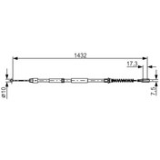 Resim EL FREN TELI ARKA SAG / SOL CRAFTER SPRINTER (5 TON) / (CIFT TEKER) 06 09 (1432 / 1112) 