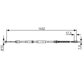 Resim EL FREN TELI ARKA SAG / SOL CRAFTER SPRINTER (5 TON) / (CIFT TEKER) 06 09 (1432 / 1112) 