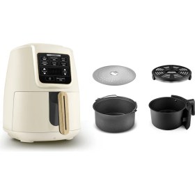Resim Karaca Air Pro Cook 3 In 1 Xl Ev Yemeği, Közleme, Airfryer Wood Craft 4 Kişilik 