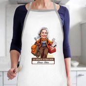 Resim Herşeye Yetişen Anne Karikatürlü Mutfak Önlüğü 