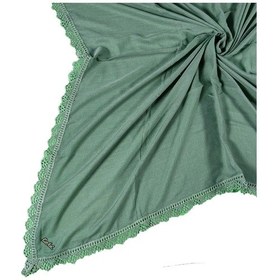 Resim Mim Eşarp Enba Pamuklu İğne Oyalı Namaz Ve Mevlüt Örtüsü 110x110 Cm Haki 