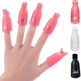 Resim 5'li/10'lu Tırnak Sanatı Aletleri, Yeniden Kullanılabilir Tırnak Kapatıcıları, Çok Renkli OPP Çantalar, Alkol İçermeyen, Tırnak Giderme Klipleri, Tırnak Giyim Aksesuarları 