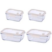 Resim Neoflam Fika Glace Bej Vakumlu 4 Parça Saklama Kabı 460 ML + 800 ML 