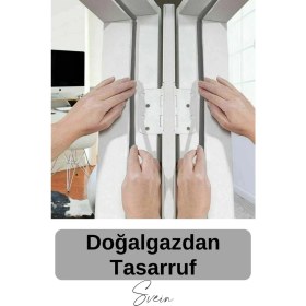 Resim Svein 1. Sınıf Gri Kapı Pencere Soğuk Toz Geçirmez İzolasyon Fitili Yapışkanlı Isı Yalıtım 2x1=2 mt 