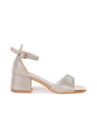 Resim Kiko Kids Elos Günlük Kız Çocuk 4 Cm Topuklu Sandalet Ayakkabı Altın Altın 