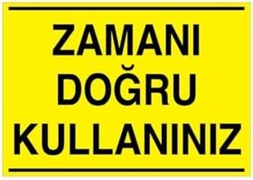 Resim Zamanı Doğru Kullanınız Uyarı Tabelası - 50x70 Alüminyum Kompozit Panel - TAS3 