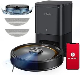 Resim Ultenic T10 Elite Robot Vacuum Cleaner with Mop, Robotic Vacuum Self Emptying for 45 Days Hands-Free, LiDAR Navigation, Compatible with Alexa/Wi-Fi Connected, Ideal for Pet Hair, Hard Floor and Carpet 