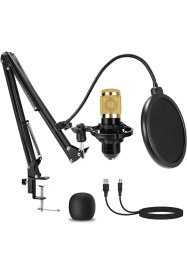 Resim Driton Bm-800 Sari Condenser Yayinci Mikrofon Seti 