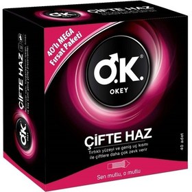 Resim Okey Çifte Haz Prezervatif 40'lı 
