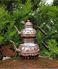 Resim Gül Çiçek Özel Yapım 1.2 Mm Kalın Bakır Çaydanlık Bakır 