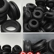 Resim 60/40/20 adet Siyah O Halka Kauçuk Yıkama Contaları Conta Grommet Assortment Kit Elektrik Contası O-Halka Contaları Araçları Seti 