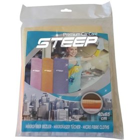 Resim Steep Mikrofiber 40x40 Cm Baklava Desen Cam Temizlik Bezi 