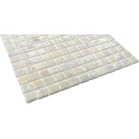 Resim MozaiKristaL Mutfak Tezgah Arası, Banyo, Havuz, Sauna, Spa, Ev, Bahçe ve İşyeri, Yaşam Alanlarının Tüm Yüzeyleri İçin 25X25 mm Hologramlı ve Desenli Cam Mozaik. Satış Adedi: 1 M2. 