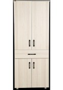 Resim Çok Amaçlı Dolap Hard Model Parlak Carden Suntalem 4raf 1çekmece 180 Cm El Yapı Ahşap 