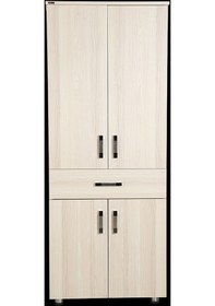 Resim Çok Amaçlı Dolap Hard Model Parlak Carden Suntalem 4raf 1çekmece 180 Cm El Yapı 