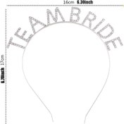 Resim Nessiworld Gümüş Kaplama Kristal Taşlı Team Bride Taç 16x17 cm 