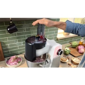 Resim Bosch Uyumlu Mums6zs00 Serie 6 Mutfak Makinesi Kıyma Çekme Aparatı Ve Rende Seti 