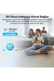 Resim cudy Router Wr300 N300 2.4ghz 300mbps Ap/re/wısp 4xfe Port Mu-mımo Kablosuz Wi-fi 