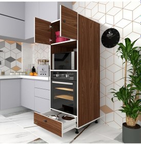 Resim Kenzlife fırın dolabı kamile cvz 162*60*56 mutfak çekmeceli ayaklı banyo kiler ofis 