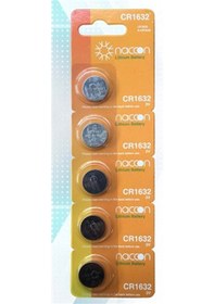 Resim Naccon Cr1632 3V lithium Para Pil 5li Blister 