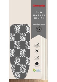 Resim Poyraz 54x140 M Size Ütü Masası Kılıfı Bezi Örtüsü Ütü Yedek Parça Ütü Ve Aksesuarı Açık Gri 