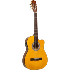 Resim Stagg SCL60TCE Elektro Klasik Gitar - Natural 