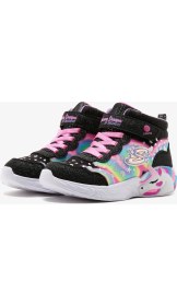 Resim Skechers Unicorn Dreams - Magical Dreame Büyük Kız Çocuk Siyah Işıklı Bot 302332L Bkmt 