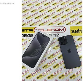 Resim Apple iPhone 15 Pro Max İkinci El TR | 256 GB | Siyah 