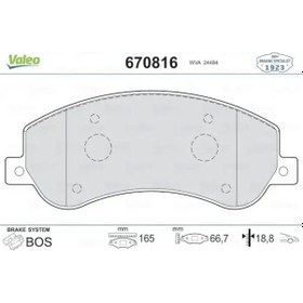 Resim Ford Connect On Fren Balatasi 1.8 Tdci 2007-2013 Valeo 670816 