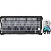 Resim Gravastar Mercury K1+M1 Pro Kablosuz Rgb Işıklı Mekanik Q Gaming Klavye ve Optik Mouse Seti 