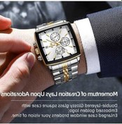Resim Fastbuy Altın Beyaz Hesap Makinesi & Kronometre, Kuvars Saat - Erkek Modelleri Altın 