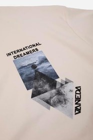 Resim OVERSIZED FIT DREAMER ERKEK TSHIRT EKRU 
