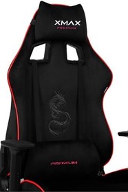 Resim XMAX/Rio Plus Balerion Terletmez Kadife Kumaş Siyah Gaming Oyuncu Koltuğu / 120 Kg Taşır 456432345676543 
