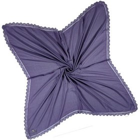 Resim Mim Eşarp Enba Pamuklu İğne Oyalı Namaz Ve Mevlüt Örtüsü 110x110 Cm Mor 