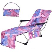 Resim Ranyeek Ultra Yumuşak Mikrofiber Plaj Havlusu - Çok Cepli, Hızlı Kuruyan, Taşınabilir Mor 