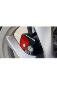 Resim Radikal RK9 Motosiklet Disk Kilit Alarmı 120db Güçlendirilmiş Su Geçirmez Kilit + BUFF HEDİYELİ 