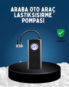 Resim Bfs Elektrikli Hava Kompresörü Type-c Usb Şarjlı Çok Fonksiyonlu Lastik Pompası 