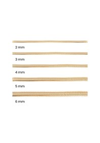 Resim Balıksırtı Modeli 14 Ayar Altın Bileklik 3mm Altın 