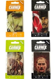 Resim Oto Motto Karışık Tasarımlı Dekoratif Asma Kağıt Oto Ev Kokusu Kağıt Koku Karışık 4 Adet 