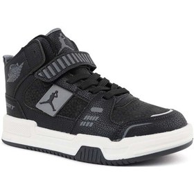 Resim Cool King Flt Siyah Cırtlı Basketbol Erkek Çocuk Spor Ayakkabı 