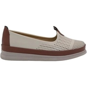 Resim Mergenshoes Esa 028 Bej Taba Rahat Taban Kadın Günlük Ayakkabı Ten 