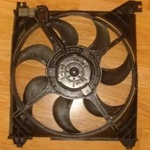 Resim Hyundai Santa Fe 2001 2005 Radyatör Fan Davlumbazı Komple (2.0Crdı/2.4 16V/2.7 V6) (7 Kanat) 25386-26200 