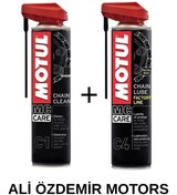 Resim Motul C1 Zincir Temizleme Spreyi + C4 Zincir Yağı, Yeni Tarihli 