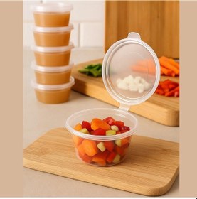 Resim Saklama Kabı Sos 50 Adet 120 Ml 4 Oz Kemik Suyu, İlik Suyu, Anne Sütü, Sos Ve Püre Dondurucu Uyumlu Buzluk Kabı, Sızdırmaz Kapaklı Bpa İçermez - Kaliteli 